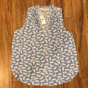 NWT LOFT dragonfly blouse